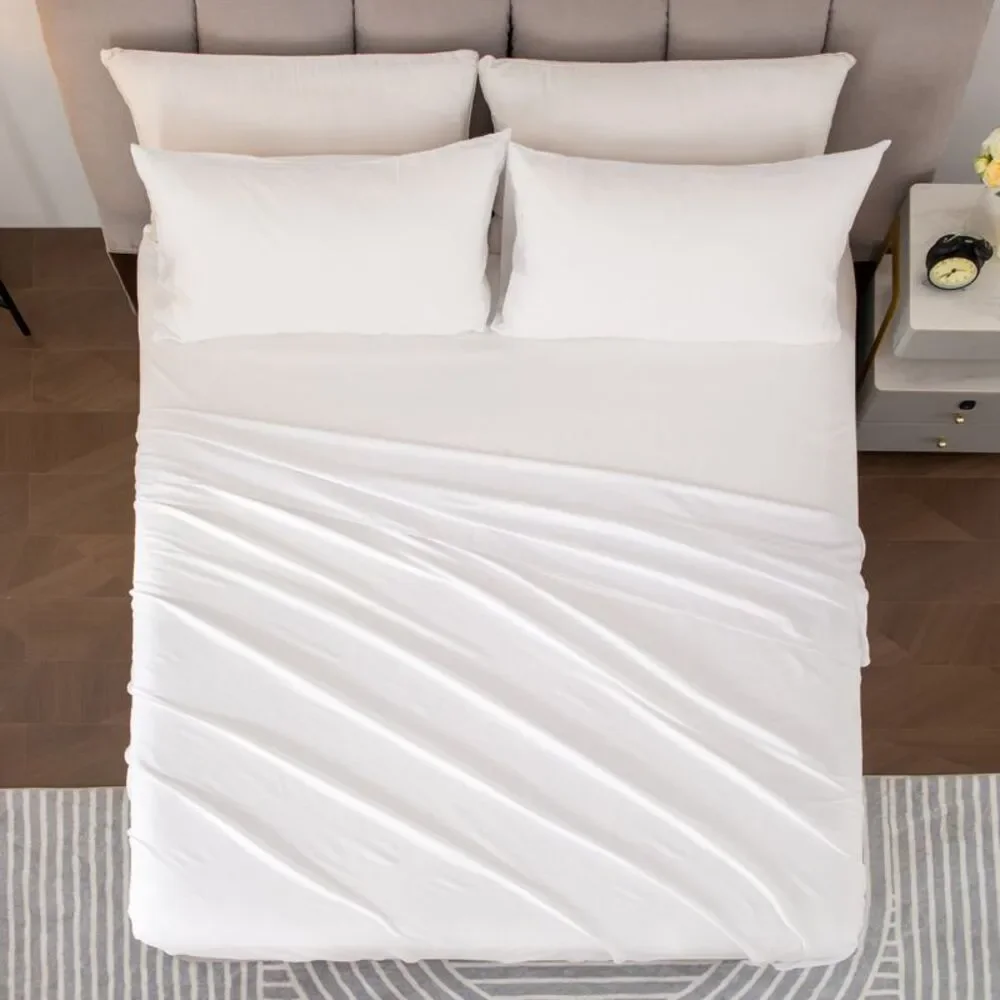 Alpine Swiss White Pillowcases - Set of 2